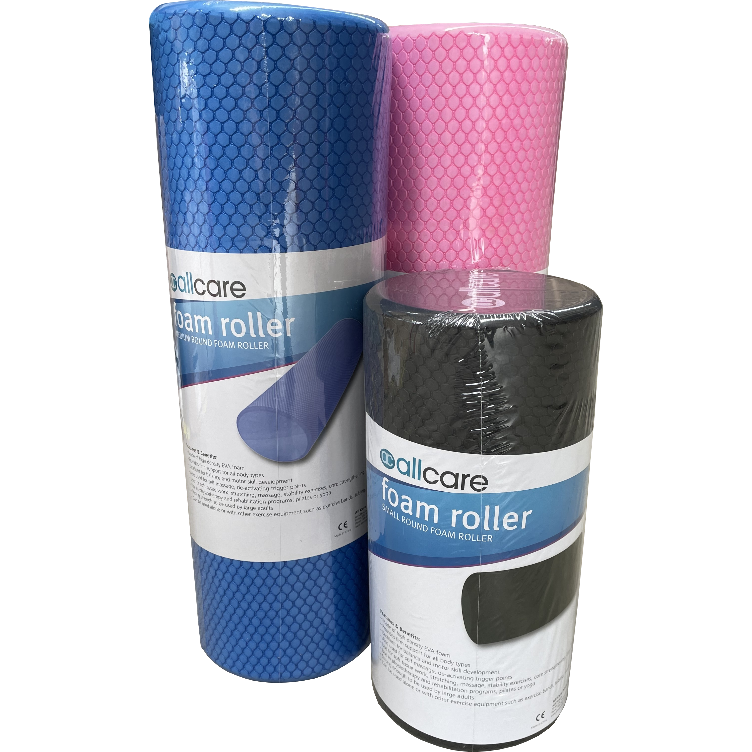 Allcare Round Foam Rollers - Large 90cm – Aussie Health Supplies