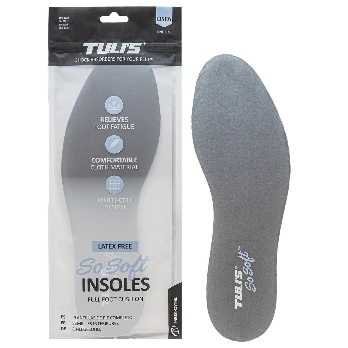 TULIS PERSONAL FATIGUE INSOLES ONE SIZE - PAIR