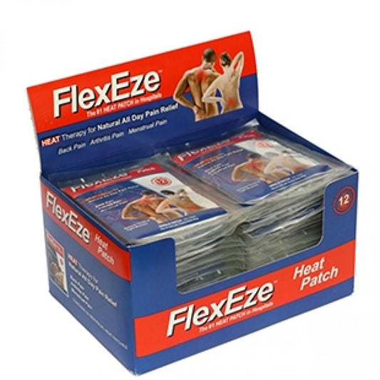 FLEXEZE HEAT PATCHES 10CM X 13CM - BOX OF 50