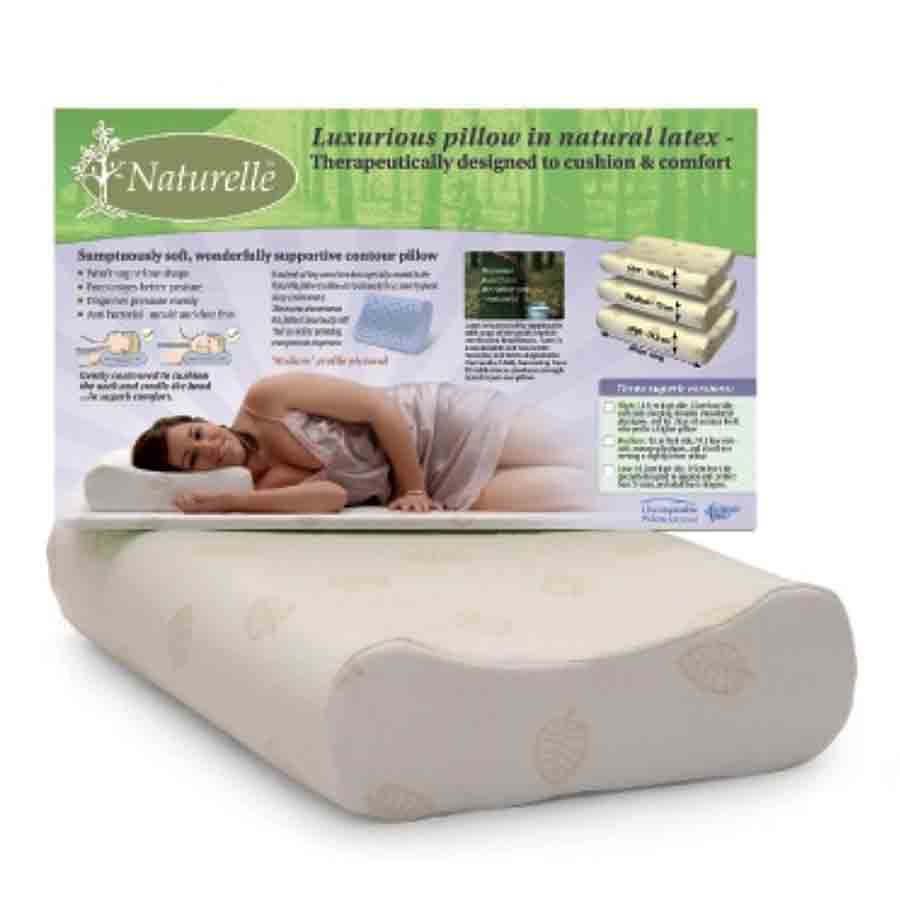 NATURELLE LATEX PILLOW GENTLY CONTOURED
