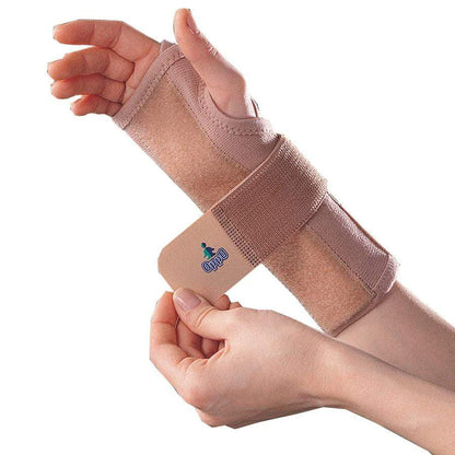 WRIST SPLINT WITH ELASTIC STRAP (20CM LONG)